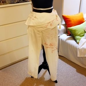Cop.copine Paris white cotton pants.